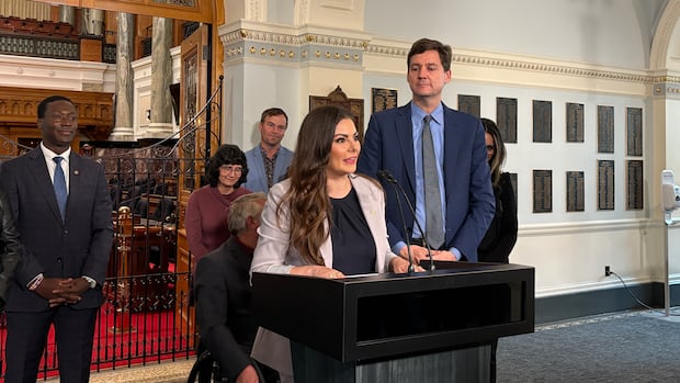 Former B.C. Conservative turned Independent MLA Amelia Boultbee crosses the floor to the NDP