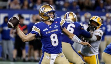 Winnipeg quarterback Zach Collaros 'bummed' to miss Travis Kelce's wedding to Taylor Swift over game schedule
