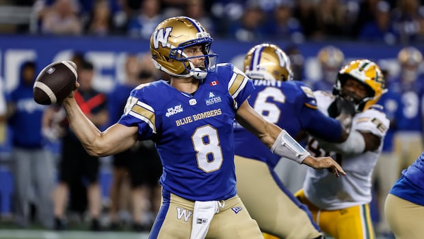 Winnipeg quarterback Zach Collaros 'bummed' to miss Travis Kelce's wedding to Taylor Swift over game schedule