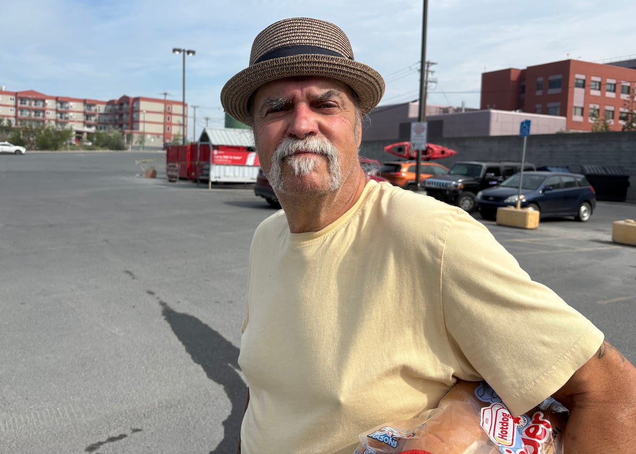 Ray Brazeau said his household spends about $500 per month on groceries, for two people. They grow some of their own vegetables which saves some money.