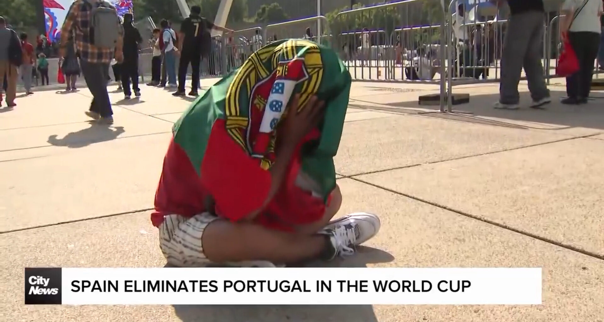 Toronto fans watch as Spain eliminates Portugal from the World Cup