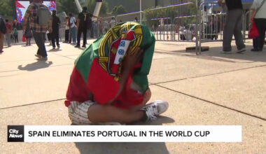 Toronto fans watch as Spain eliminates Portugal from the World Cup