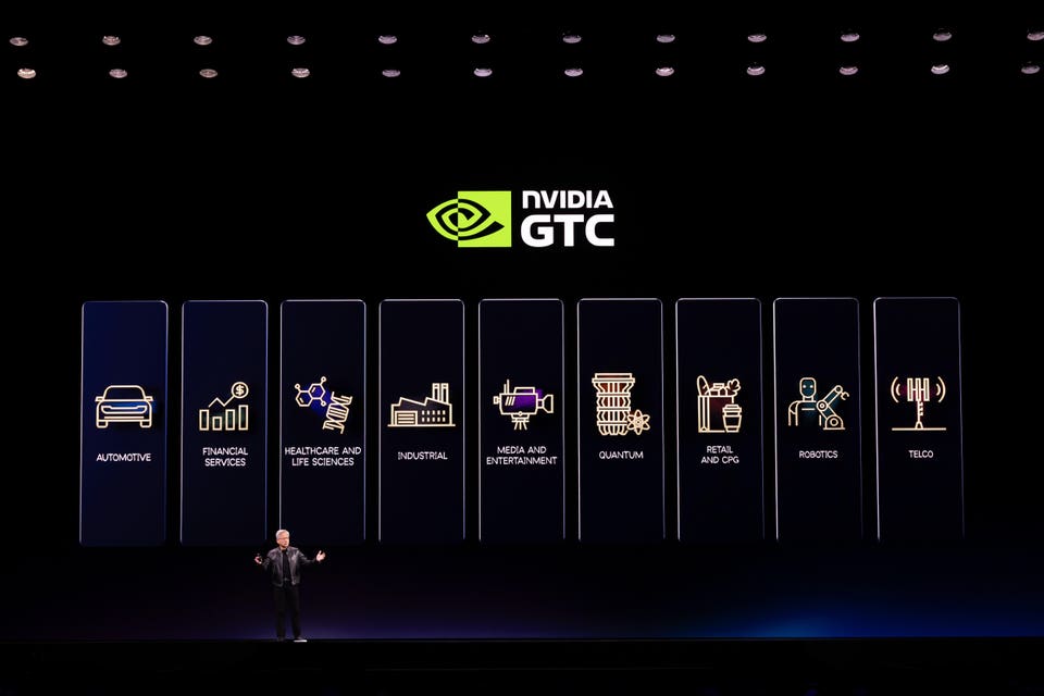 CEO Jensen Huang Delivers Keynote Address During Nvidia's GTC Conference