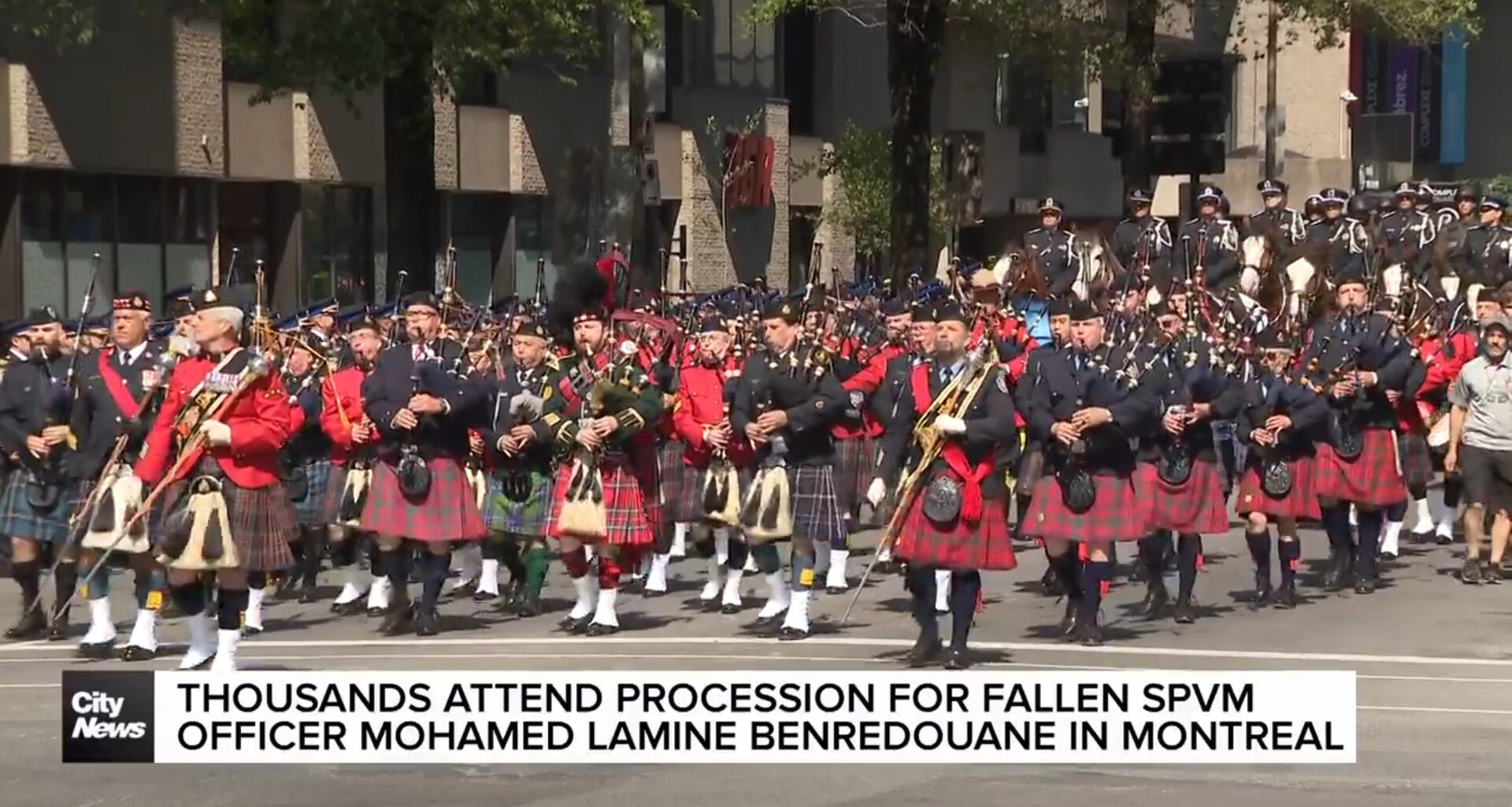 Thousands attend procession for fallen SPVM officer in Montreal