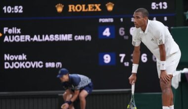 Canada's Auger-Aliassime loses 5-set marathon to Djokovic at Wimbledon quarterfinals