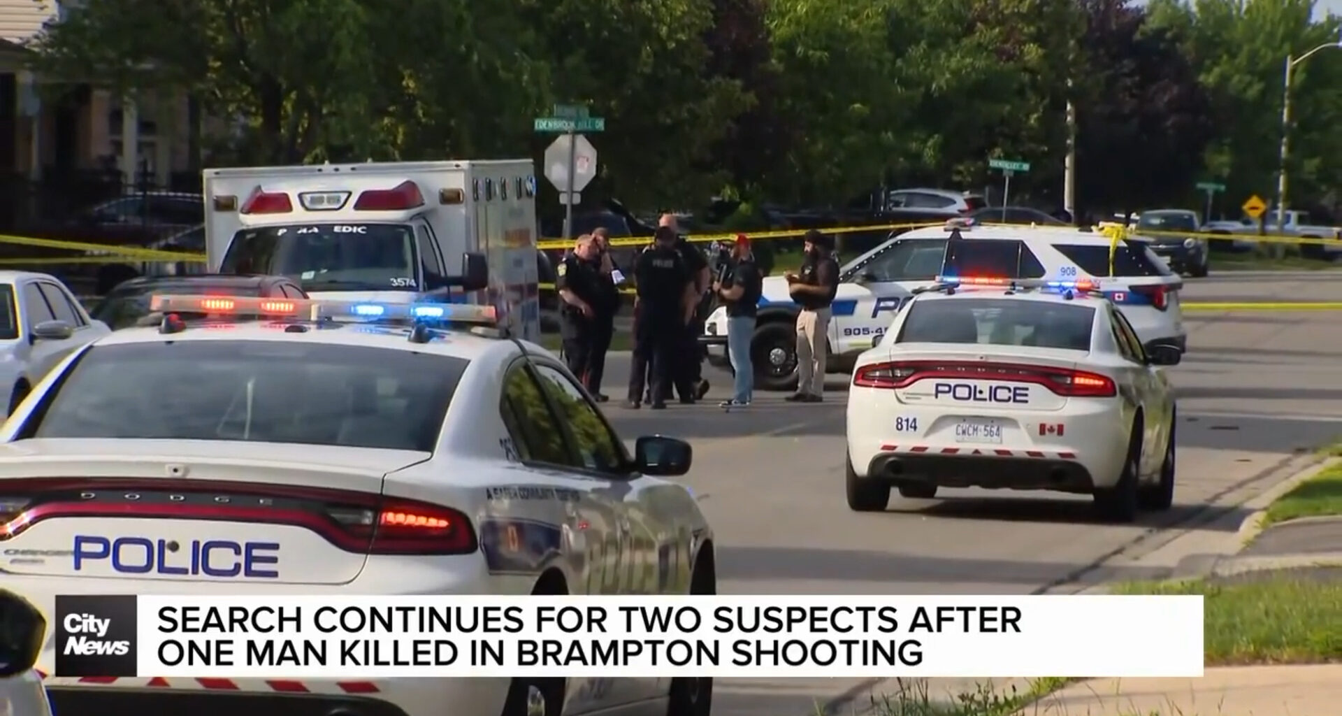 Search continues for two suspects after man killed in daylight shooting in Brampton