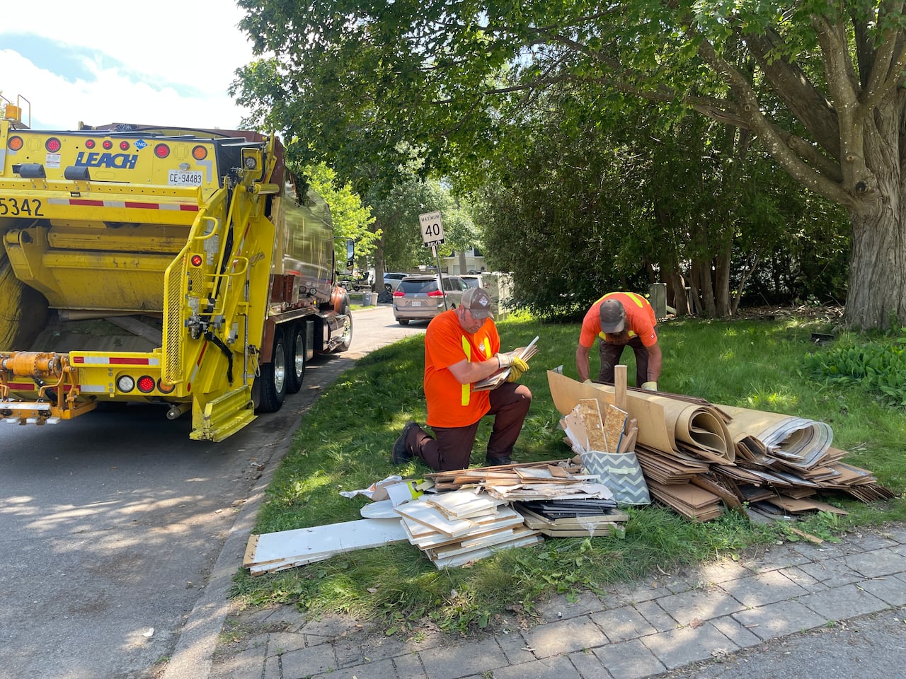 Miller Waste Systems garbage workers