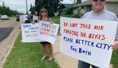 Edmonton city council considering options after residents say 50th Street bike lanes pose problems