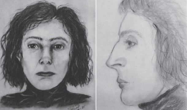 Richmond RCMP sketches of the woman who was found deceased on the boat.