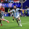 Lionel Messi #10 of Argentina celebrates scoring his team's second goal during their World Cup match against Egypt in Atlanta on Tuesday.