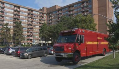 Seniors displaced after fire in hallway of North York apartment building