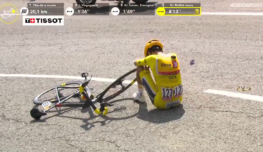 🎥 Yellow Jersey Traeen Loses Tour de France Lead & Crashes Hard