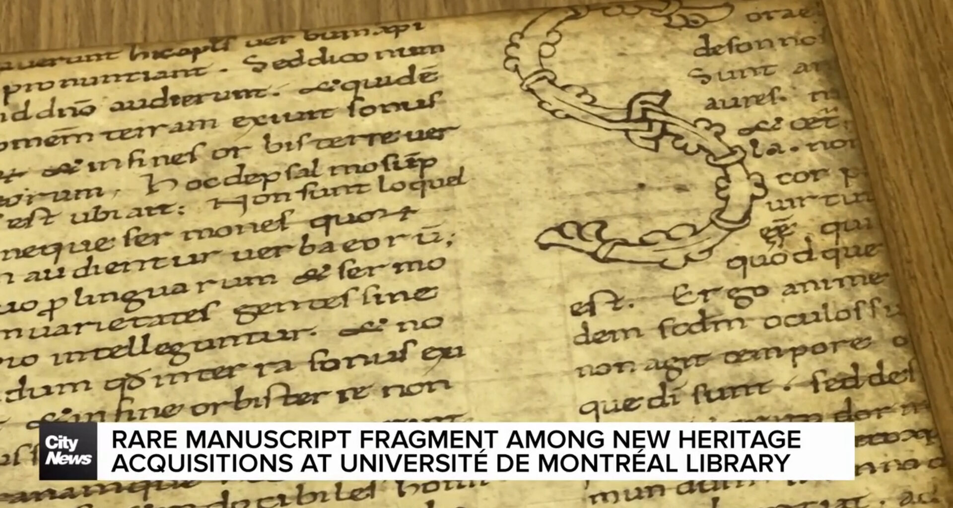 Rare manuscript fragment joins Montreal library collection