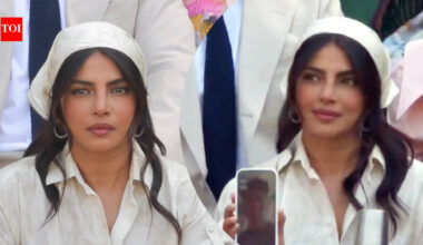 Priyanka Chopra attends Wimbledon womens semi-final; FaceTimes hubby Nick Jonas from Royal Box - WATCH |