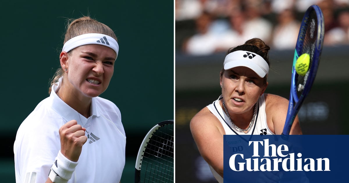 Muchova and Noskova latest in line of Czech talent to contest women’s Wimbledon final | Wimbledon 2026