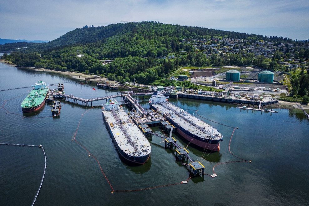 westridge marine terminal burrard inlet burnaby trans mountain pipeline