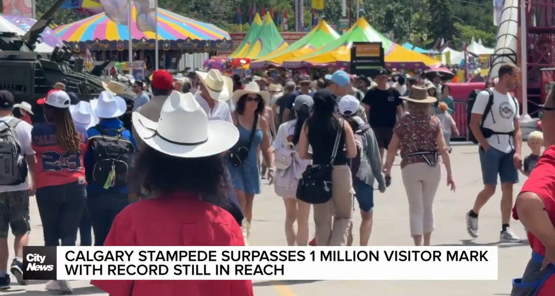 Calgary Stampede surpasses one million visitor park with record still in reach