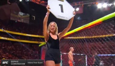WNBA Star Sophie Cunningham Steals UFC 329 Spotlight As Surprise Ring Girl