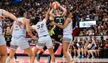 WNBA regular-season record crowd of 20,996 watches Wings beat Tempo in Montreal