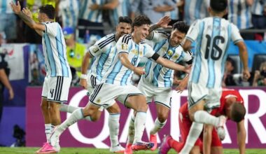 Alvarez's 112th-minute goal helps lift Argentina past Switzerland 3-1 and into World Cup semifinal