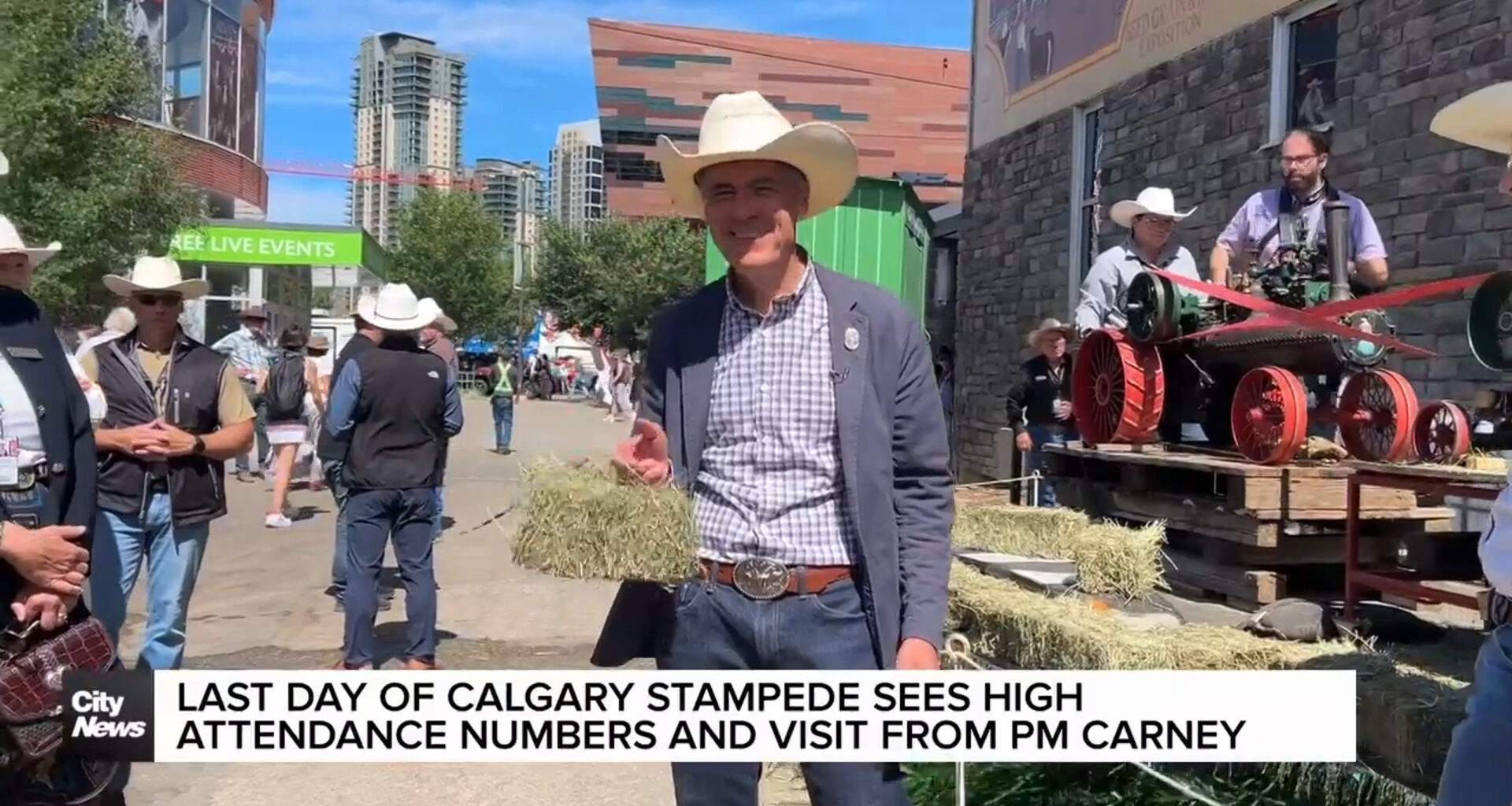 Last day of Calgary Stampede sees visit from PM Carney