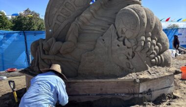Sand sculptures damaged by vandals at Vancouver Island beach festival, organizers say | NanaimoNewsNOW