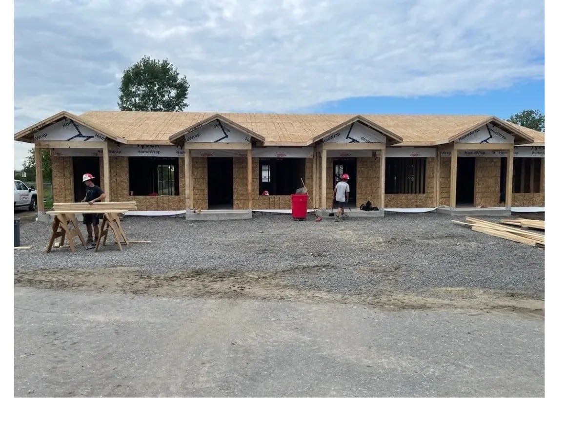 A housing project under construction