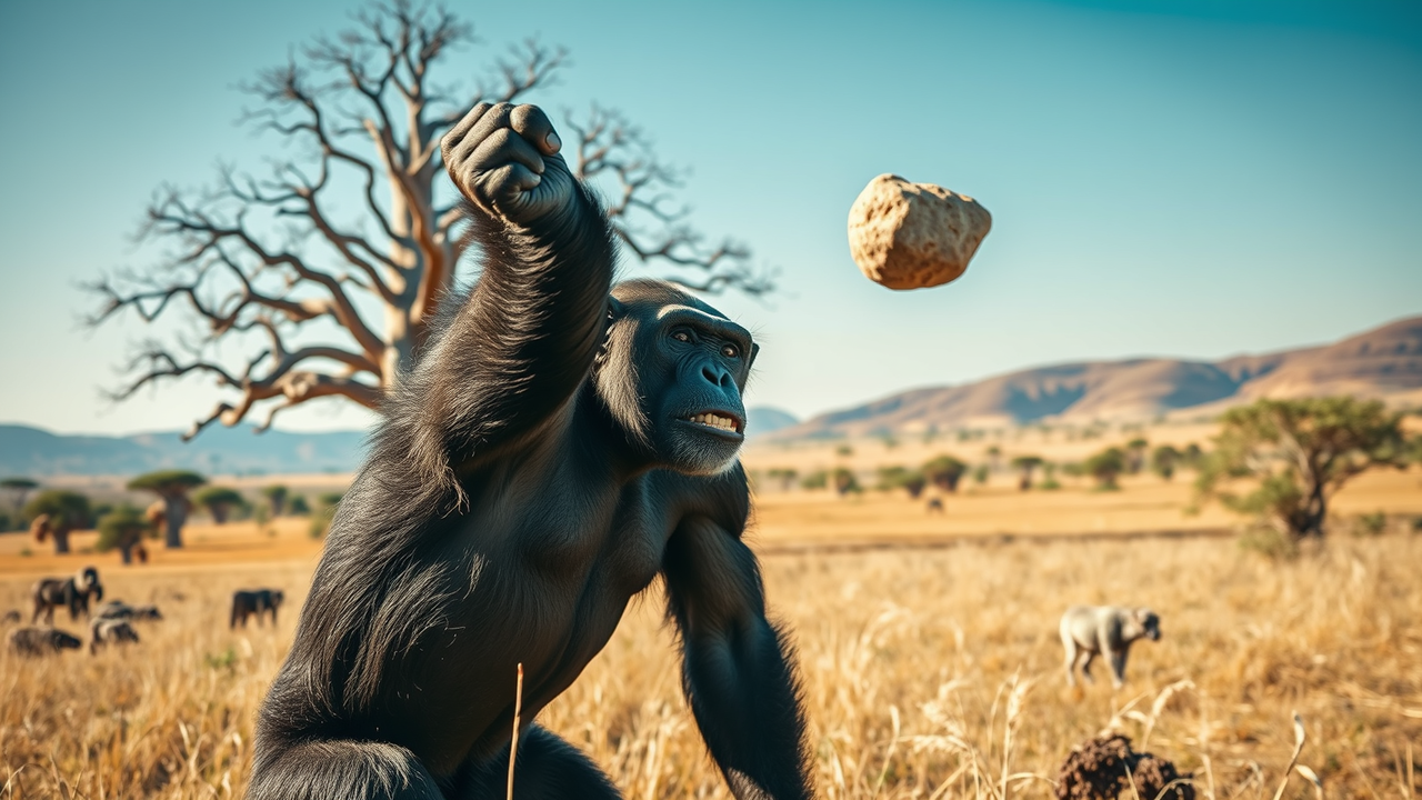 Chimpanzees have been throwing stones at the same trees for years, and scientists still don't know why |
