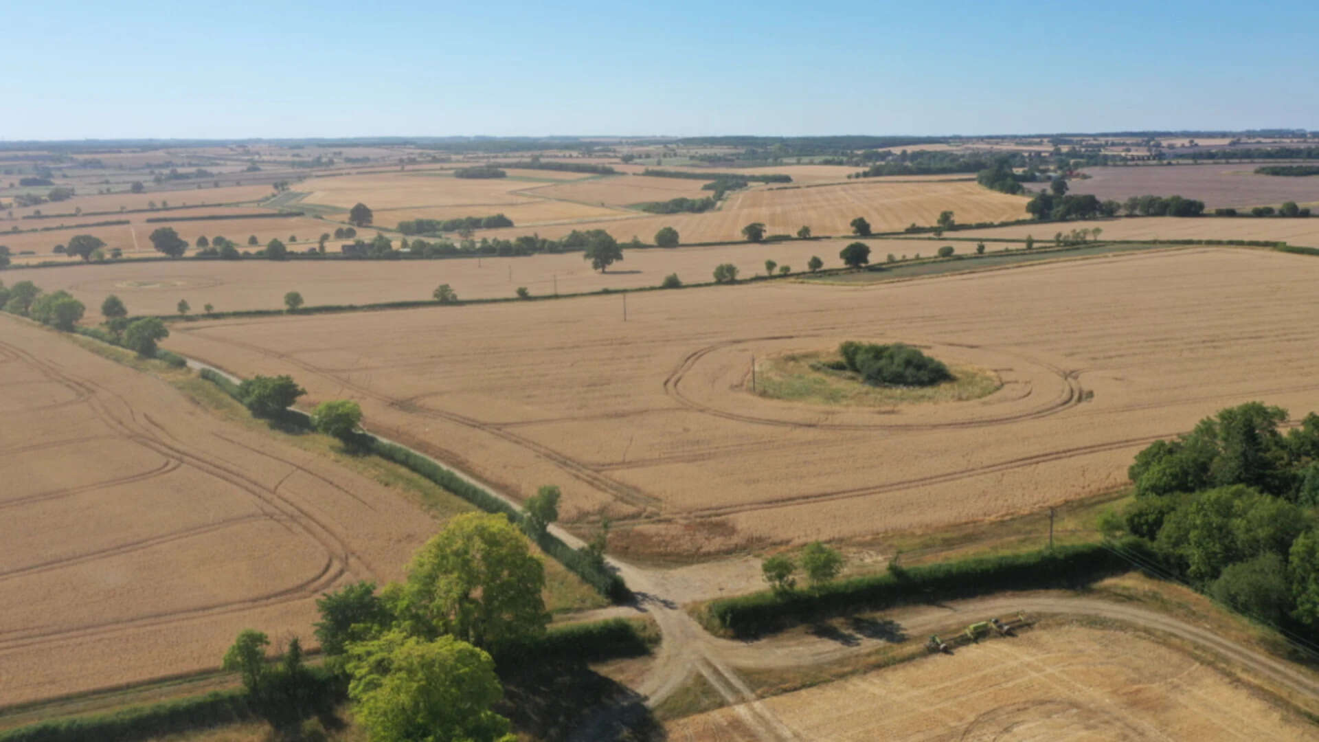 Boothby Lodge Farm before the rewilding project began. Photograph: Gaia Visual for Nattergal -