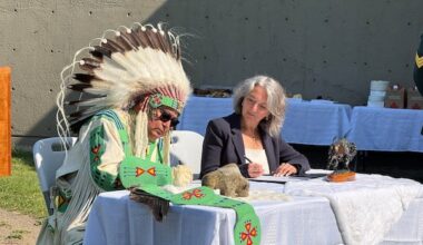 Agreement will see sacred Manitou Stone moved to new home in Elk Island National Park