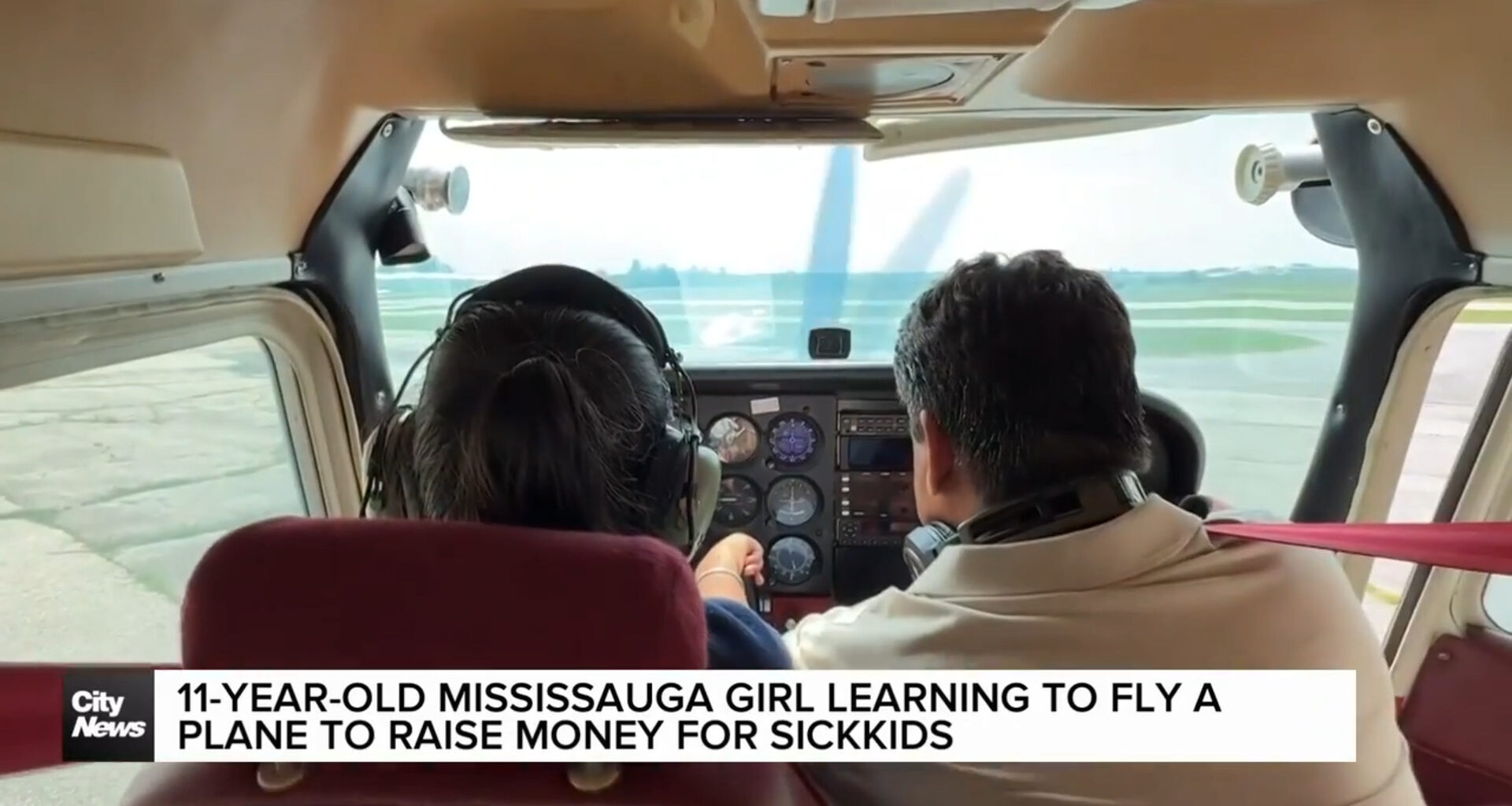 11-year-old Mississauga girl learning to fly a plane to raise money for SickKids