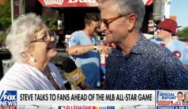 Steve Doocy experiences the MLB All-Star Fan Zone