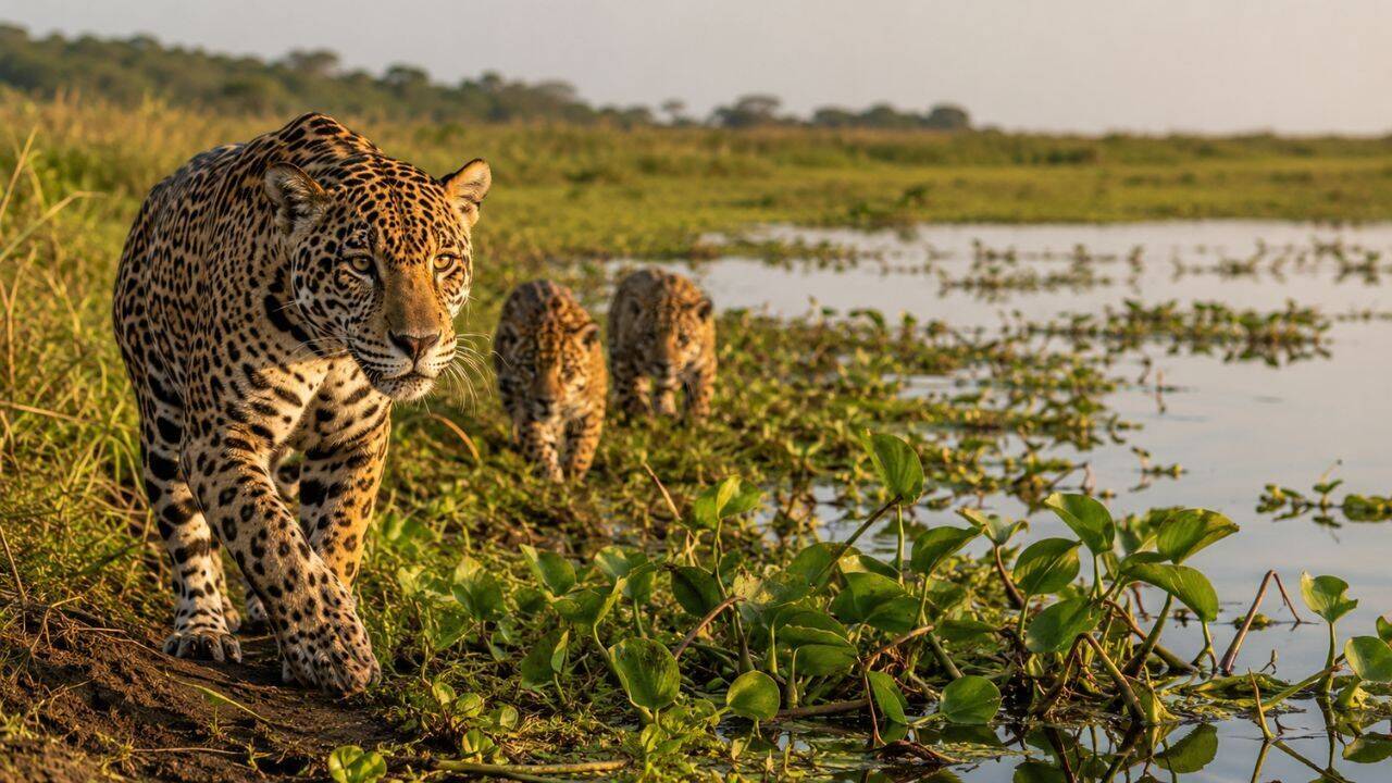 Argentina lost jaguars from its Iberá wetlands nearly 70 years ago, but conservationists have now brought the country's largest wild cat back through an ambitious rewilding project | World News