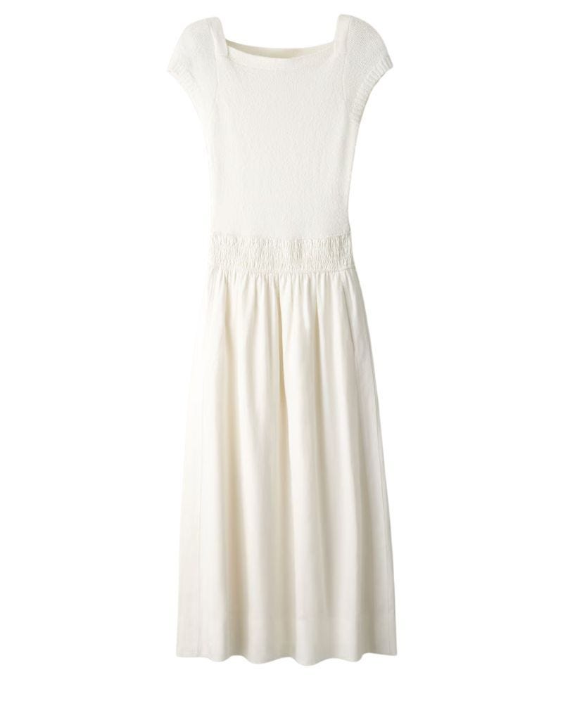 ME+EM Mixed Media Maxi Dress