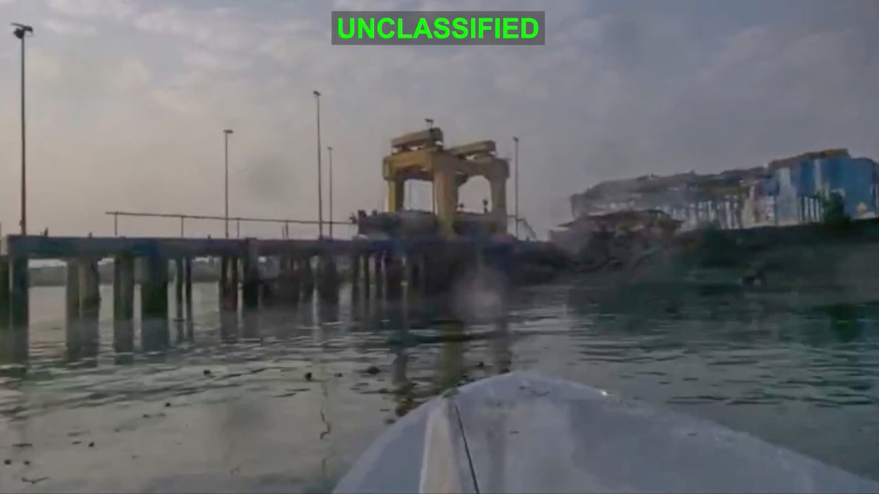 A bridge is shown in a screengrab from video.
