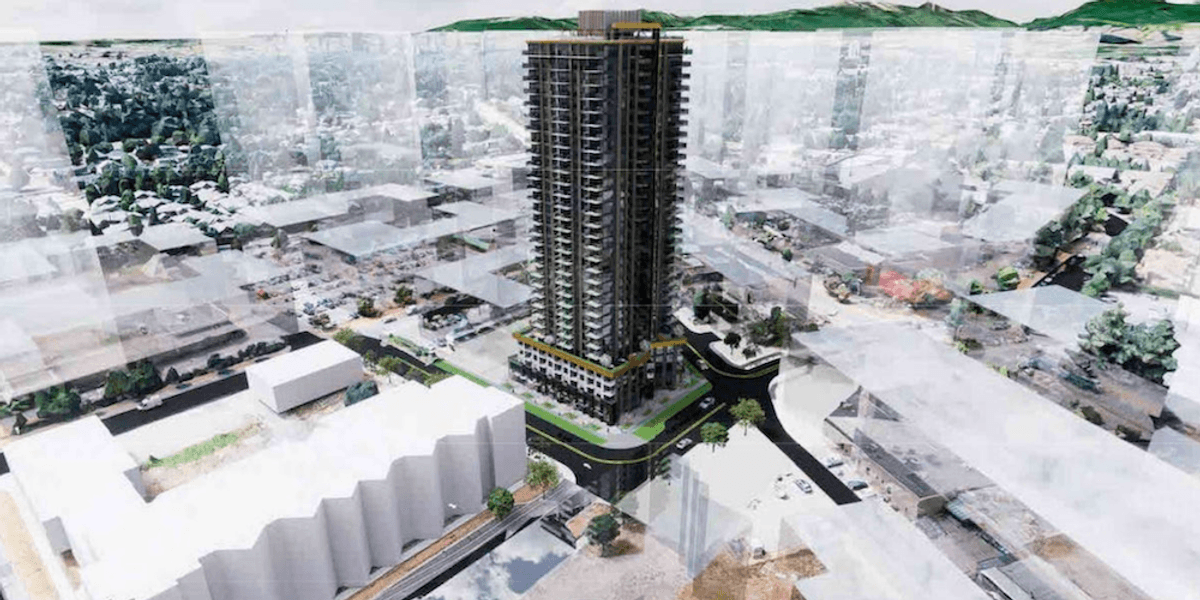 Mixed-Use Tower Proposed Near Future Surrey SkyTrain Station