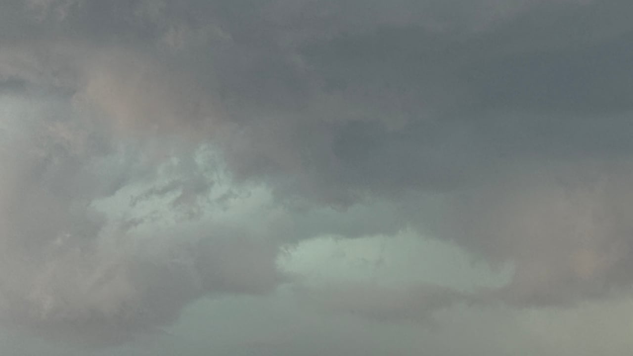 Storm clouds.