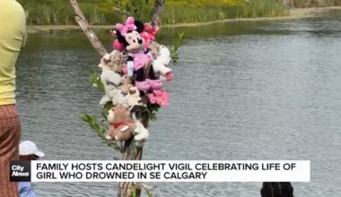 Family hosts candlelight vigil celebrating life of girl who drowned in SE Calgary
