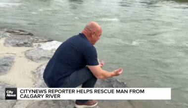 CityNews reporter helps rescue man from Calgary river