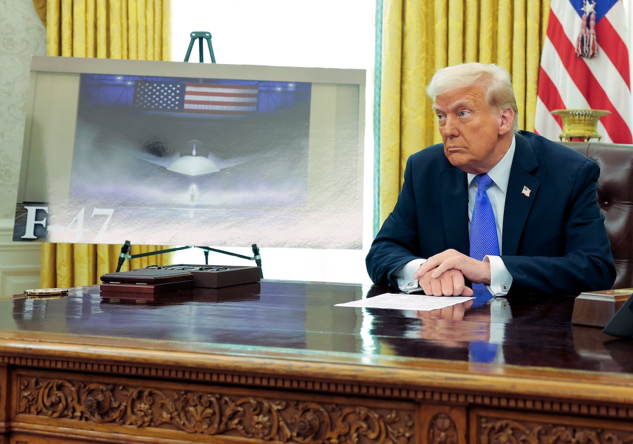 U.S. President Donald Trump  on March 21, 2025 announcing the Next Generation of Air Dominance (NGDA) program, the F-47, the sixth-generation high-tech Air Force fighter to succeed the F-22 Raptor.