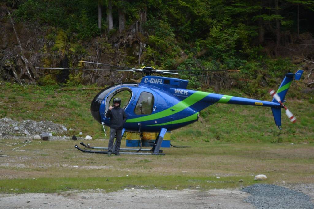 A helicopter crash in Loughborough Inlet on Tuesday claimed the lives of two people on board. (WCH/Facebook)