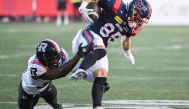 Alouettes receiver Tyler Snead shows his versatility by throwing TD pass