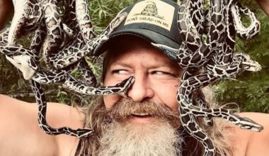 A dead python will get you a free pizza at this man's restaurant. Yes, it's in Florida