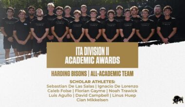 Harding Men’s Tennis Earns ITA All-Academic Team Honors; Nine Named Scholar-Athletes