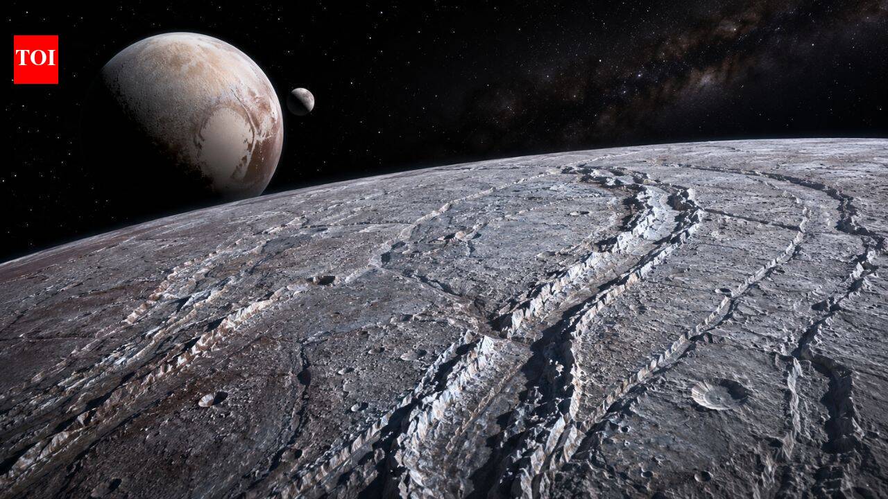 Pluto's moon Charon may have once spun once every 14 hours, and its ancient mountains still record how it slowed down |