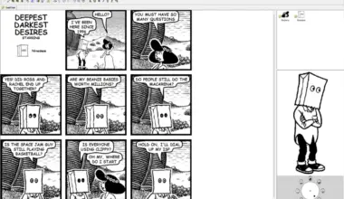 Microsoft screenshot of Comic Chat on Windows