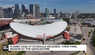 Calgary Flames release schedule ahead of final season at Saddledome