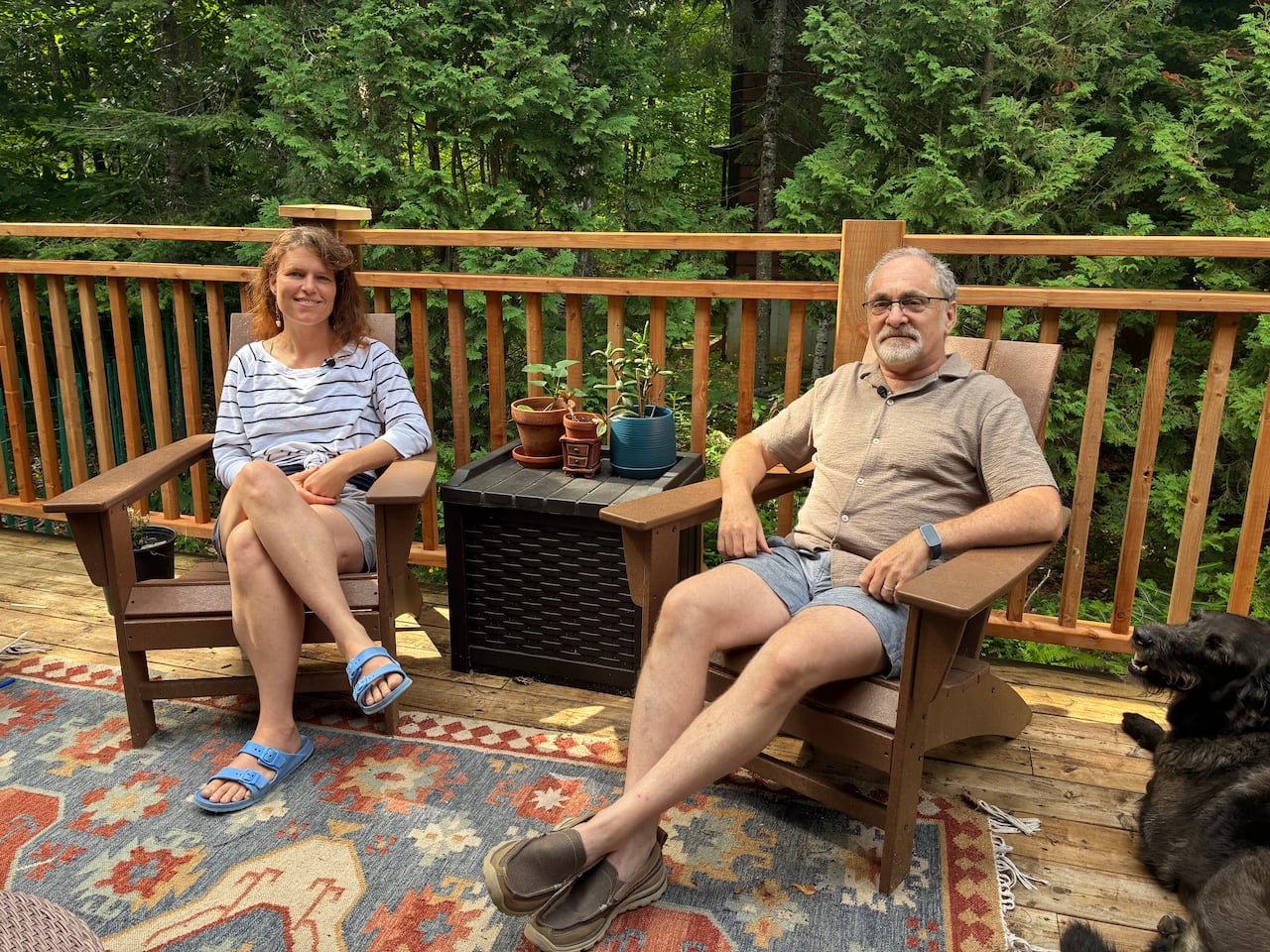 Scott Katznelson and his wife, Tara Daystar, moved to Sainte-Agathe-des-Monts from Virginia about a year ago.