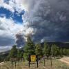 The Babylon fire burns on the Manti-La Sal National Forest outside Monticello, Utah July 6, 2026