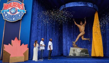 Blue Jays unveil statue outside Rogers Centre honouring World Series championships – Winnipeg Free Press